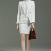new design live steamer work suits uniform women skirt suit