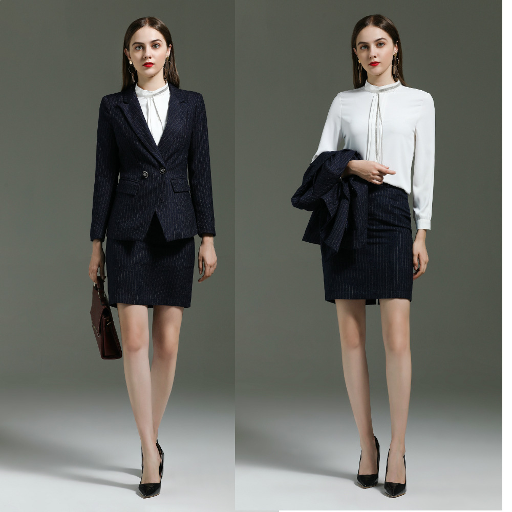 fashion Germany lawyer uniform work suit women skirt suits
