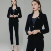2023 corduroy fabric women work pant suit sale company staff workwear