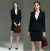 Europe fashion two button long sleeve young lady suits office work suits