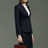 Europe fashion two button long sleeve young lady suits office work suits