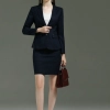 Europe fashion two button long sleeve young lady suits office work suits