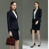 Europe fashion two button long sleeve young lady suits office work suits