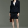 Europe fashion two button long sleeve young lady suits office work suits