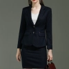 Europe fashion two button long sleeve young lady suits office work suits