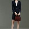 Europe fashion two button long sleeve young lady suits office work suits