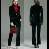 2023 upgrade corduroy fabric autumn long sleeve women suits for work uniform
