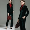 2023 upgrade corduroy fabric autumn long sleeve women suits for work uniform