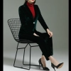 2023 upgrade corduroy fabric autumn long sleeve women suits for work uniform