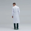 high quality notch lapel white lab coat nurse doctor coat uniform